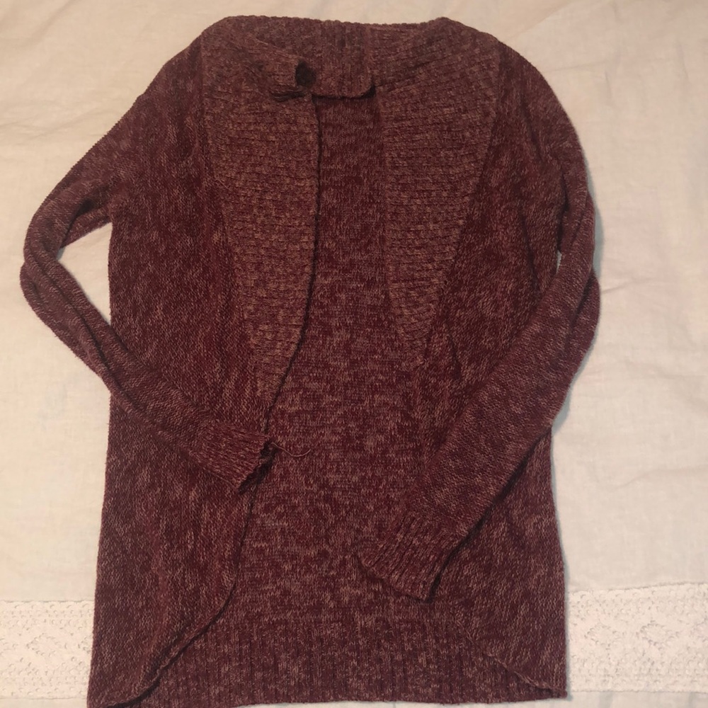 Maroon cardigan